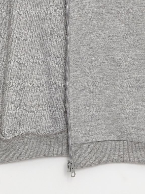 College Collar Long Sleeve Basic Baby Boy Zipper Sweatshirt