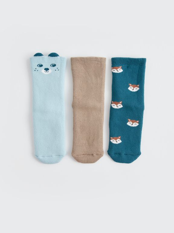 3-pack Baby Boy’s Printed Ankle Socks