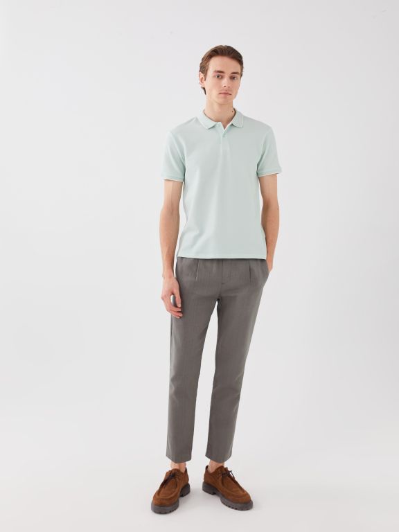 Polo Neck Short Sleeve Men's T-Shirt