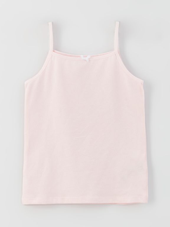 Square Collar Basic Strap Girls Athlete 2 Pack