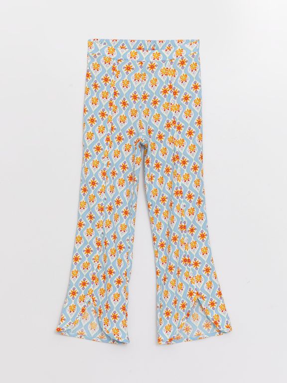 Crew Neck Girl's Blouse and Trousers