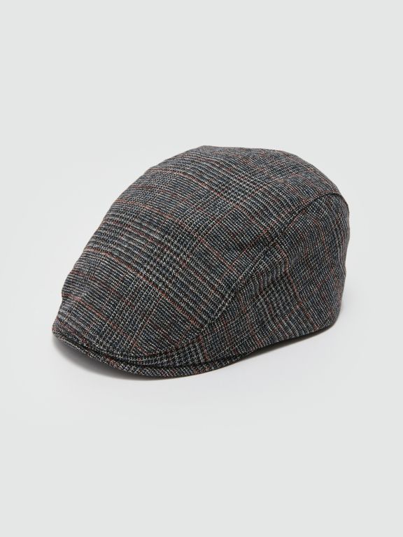 Checked Men's Flat Cap