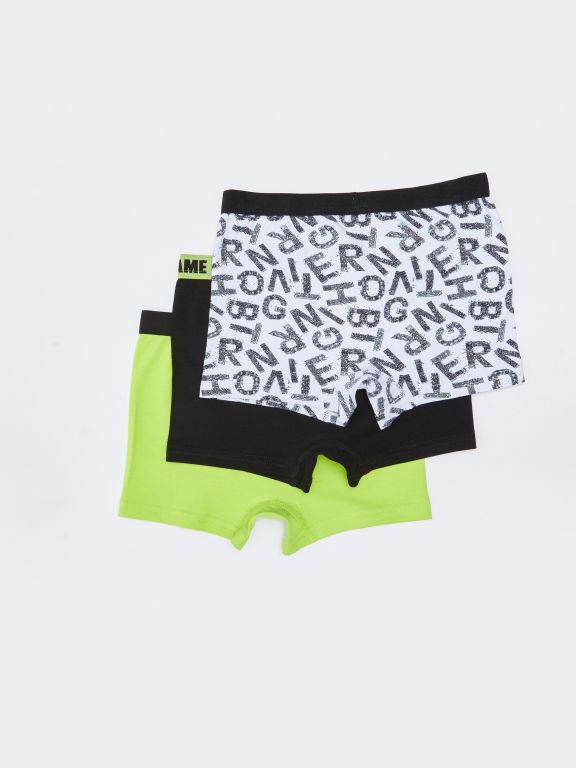 Printed Cotton Boy Boxer 3-Pack