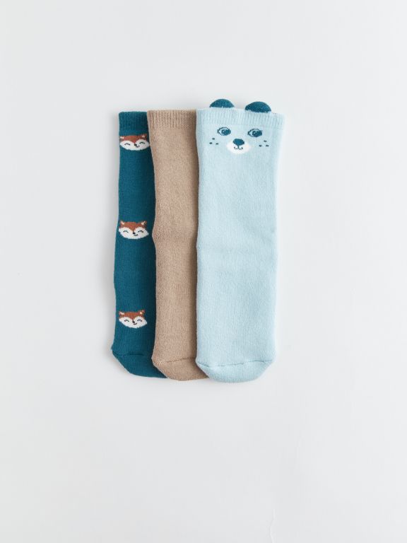 3-pack Baby Boy’s Printed Ankle Socks