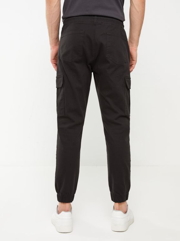 Slim Fit Gabardine Men's Jogger Trousers