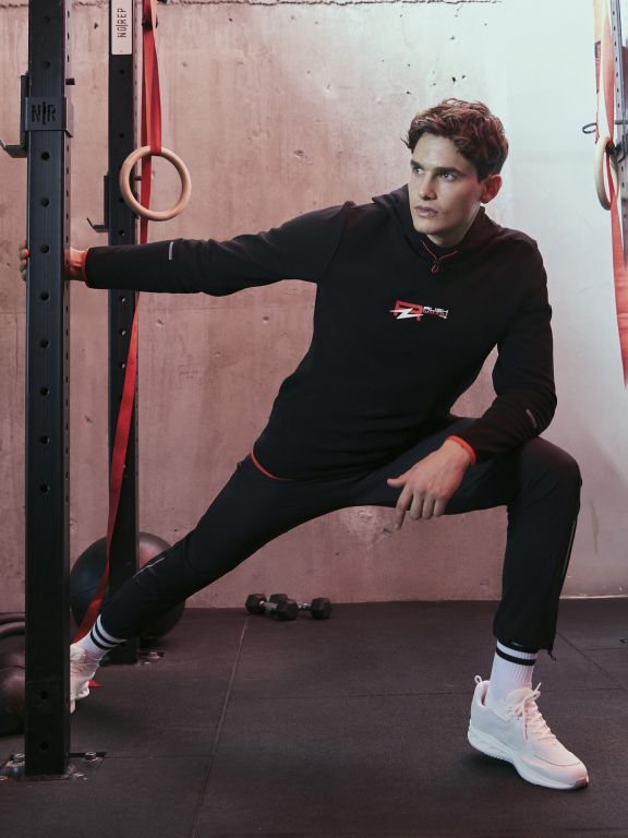 Hooded Long Sleeve Printed Men's Sports Hoodie