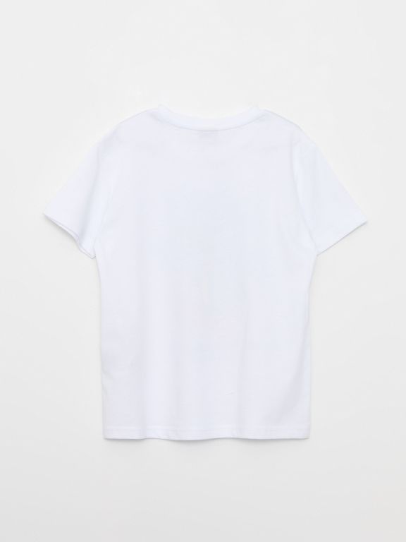 Crew Neck Printed Short Sleeve Cotton Boy T-shirt