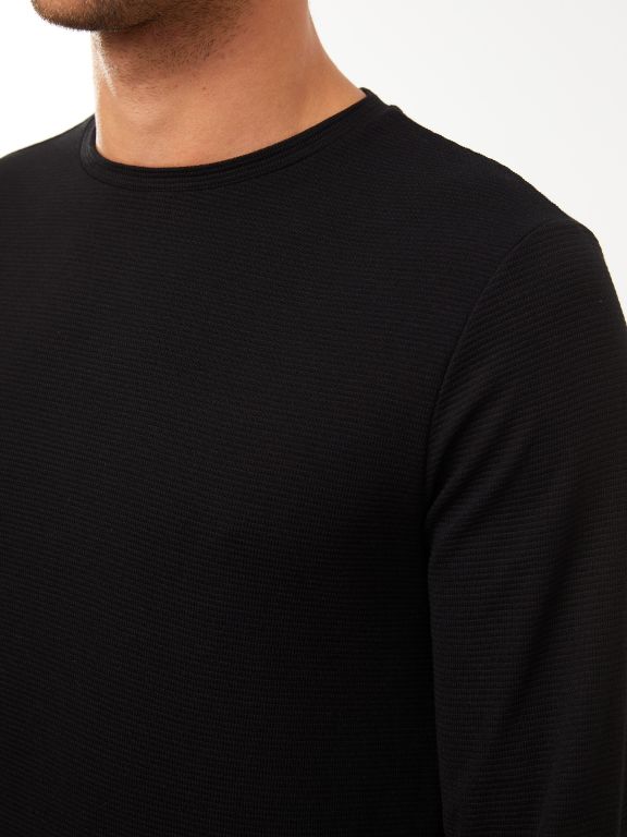 Crew Neck Long Sleeve Men's T-shirt