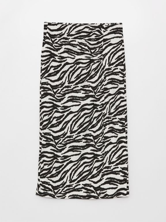 Women's Pencil Skirt With Elastic Waist Pattern