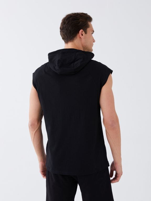Men's Hooded Sleeveless T-Shirt