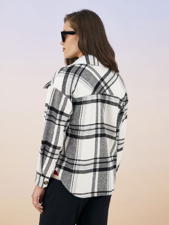 Plaid Long Sleeve Flannel Maternity Lumberjack Shirt