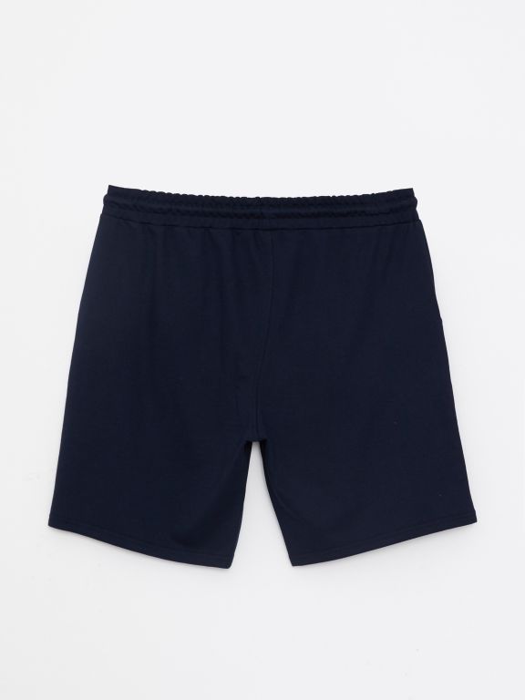Slim Fit Men's Elastic Waist Shorts