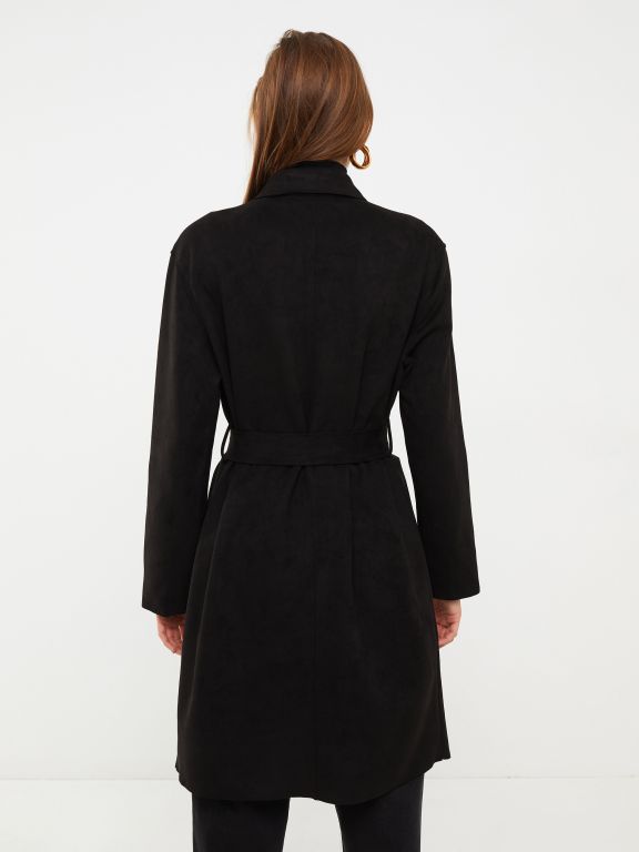 Jacket Collar Regular Long Sleeve Women's Trench Coat