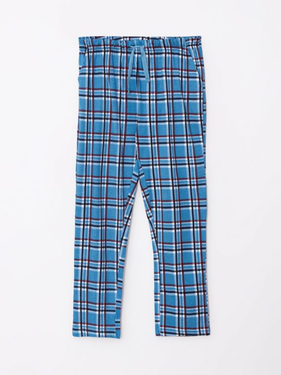 Standard Fit Plaid Men's Pajama Set