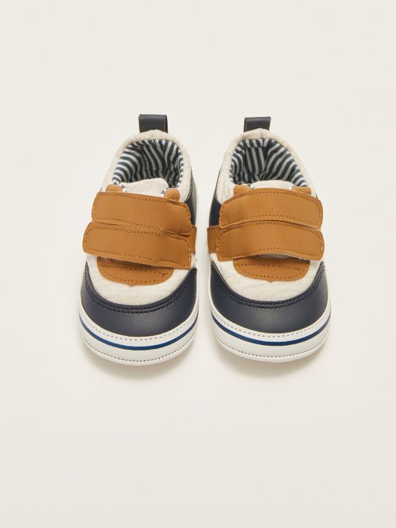 Cotton Lined Velcro Closure Baby Boy Pre-Toddler House Shoes