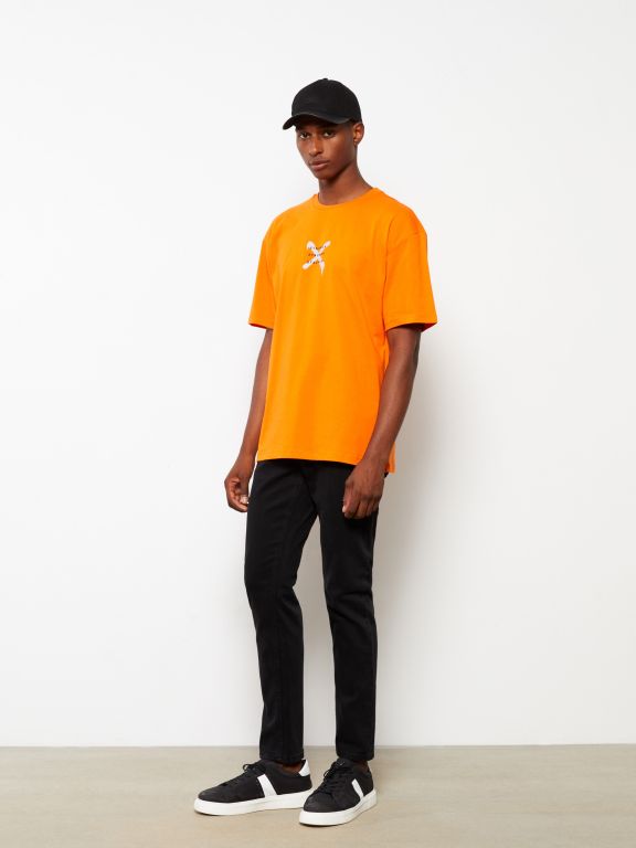 Label Printed Suede Men's Cap Hat