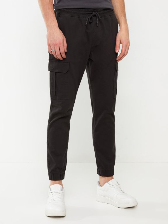 Slim Fit Gabardine Men's Jogger Trousers