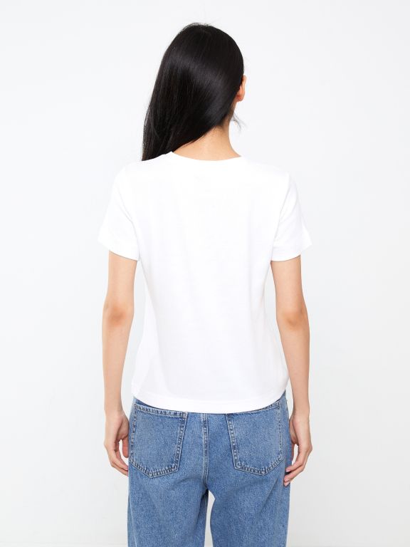 Crew Neck Regular Short Sleeve Women's T-shirt