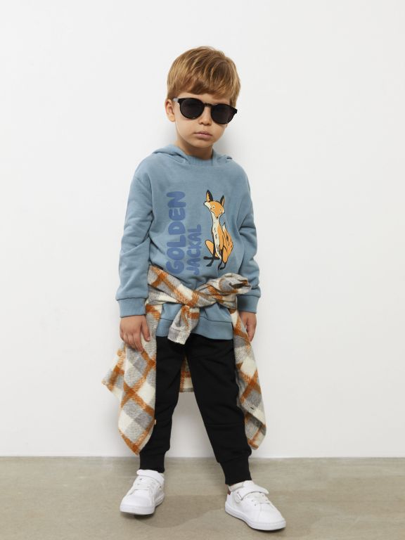 Elastic Waist Basic Baby Boy Jogger Sweatpants