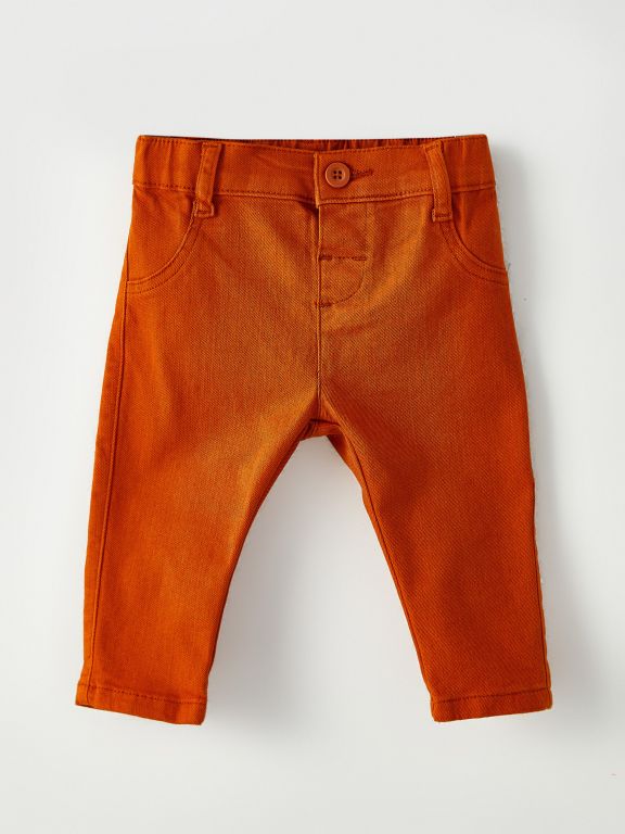 Long Sleeve Basic Baby Boy Gabardine Shirt and Trousers 2-Pack Set