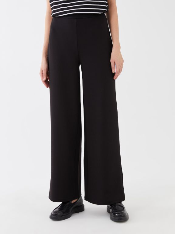 Elastic Waist Regular Bell-Bottoms Women's Trousers