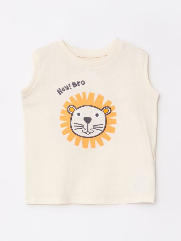 Crew Neck Printed Baby Boy Athlete