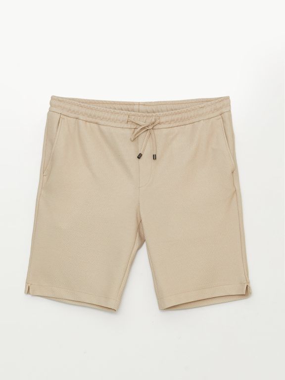 Slim Fit Binding Detail Men's Shorts