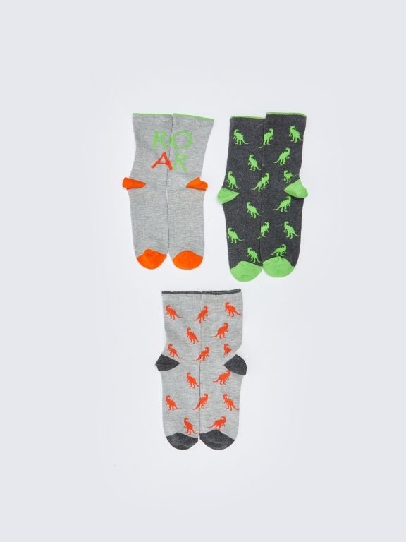 Patterned Boy Socket Socks 5-Pack