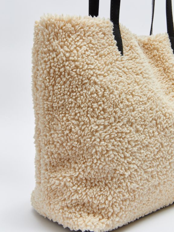 Plain Fur Women Shoulder Bag