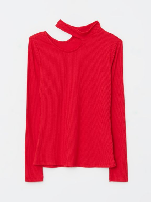 Turtle Neck Regular Long Sleeve Women's T-shirt