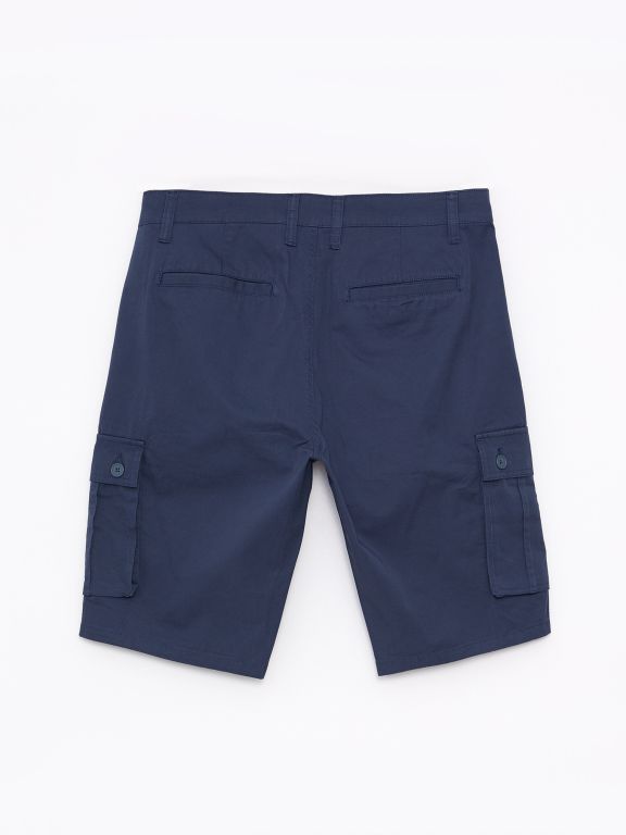 Standard Fit Mens Gabardine Cargo Shorts
