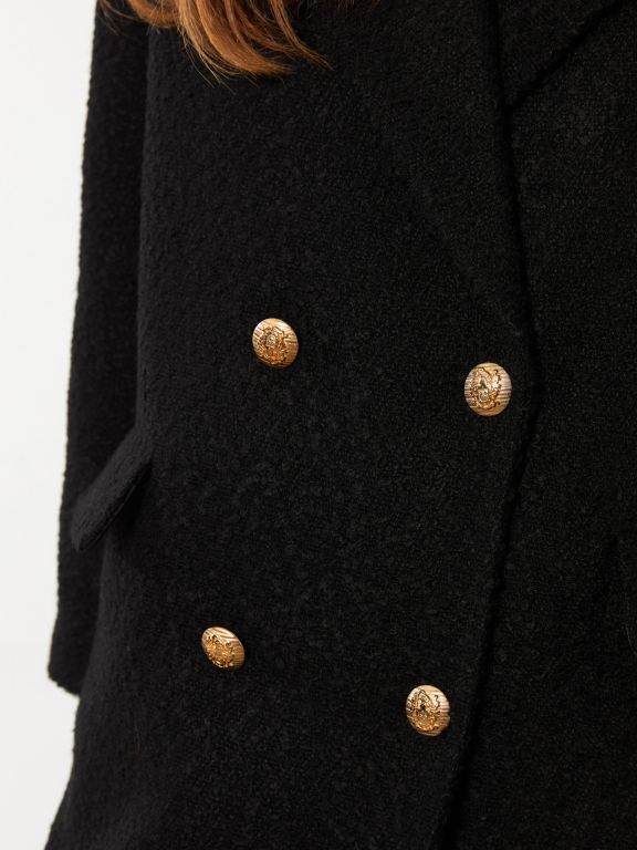 Jacket Collar Regular Long Sleeve Women's Cachet Coat