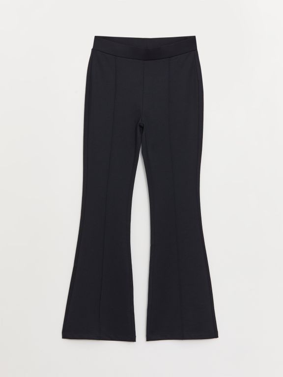 Elastic Waist Slim Fit Women's Trousers