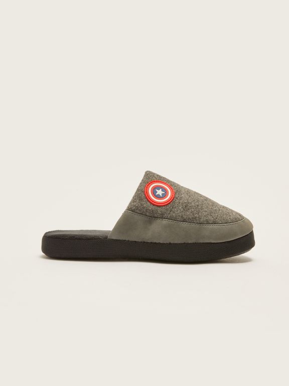Captain America Licensed Boy's Indoor Slippers