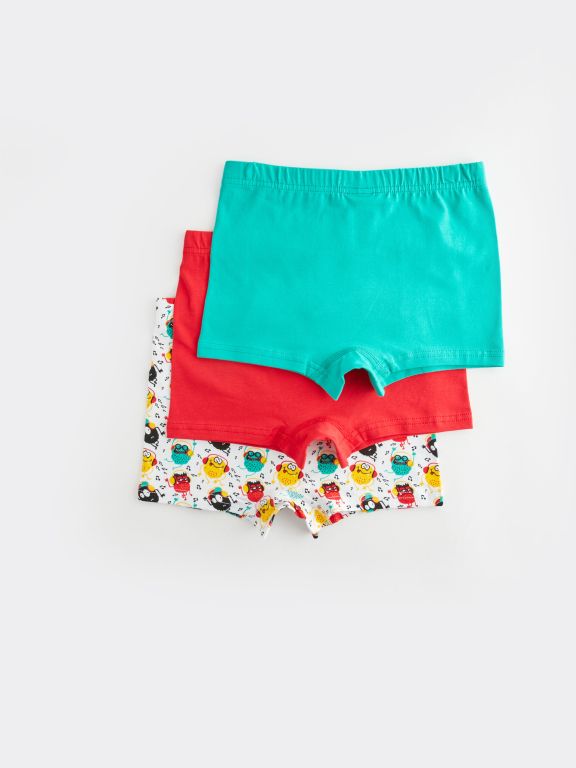 Printed Cotton Boy Boxer 3-Pack