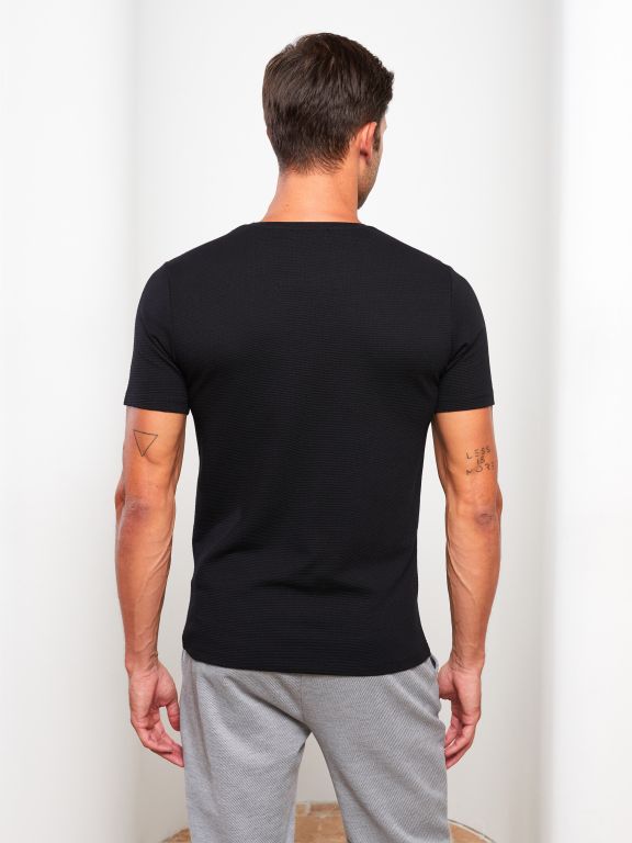 Crew Neck Short Sleeve Men's T-shirt