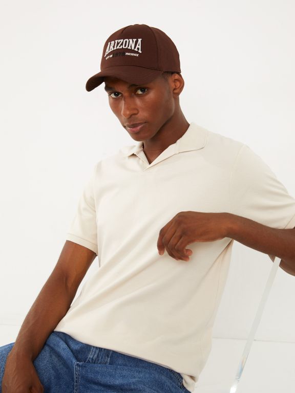 Polo Neck Short Sleeve Men's T-Shirt