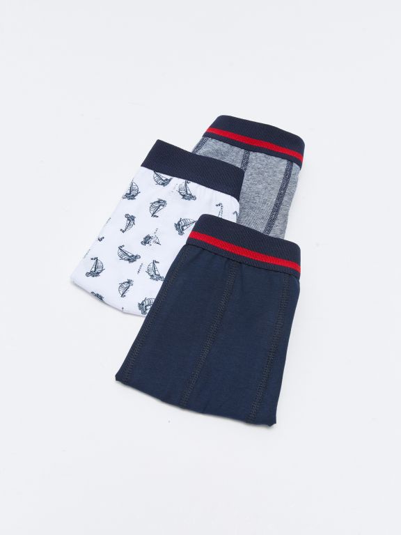 3-pack Stretch Fabric Standard Fit Boxers