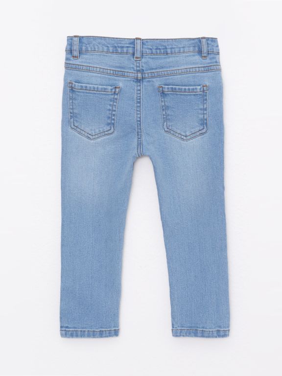 Elastic Waist Basic Baby Boy Denim Trousers