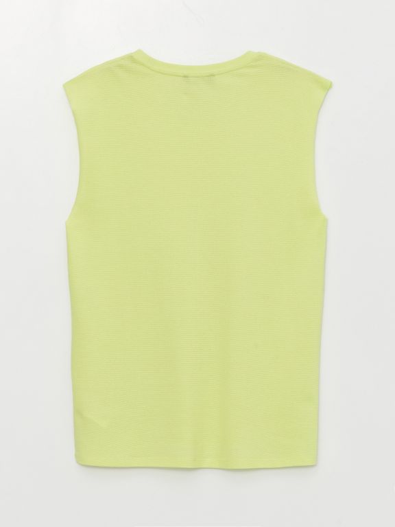 Crew Neck Printed Men's Sleeveless T-Shirt