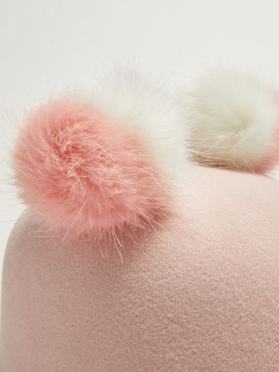 Girl's Pompom Cachet Hat
