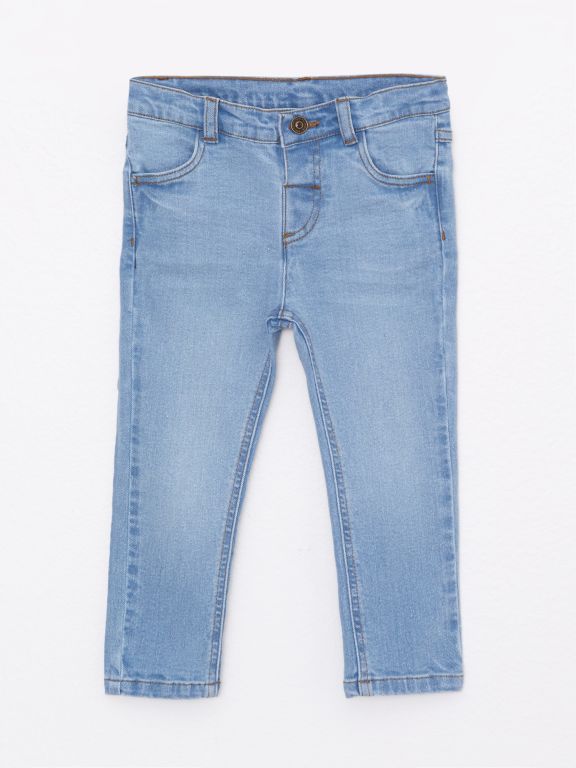 Elastic Waist Basic Baby Boy Denim Trousers