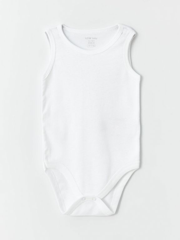 Crew Neck Baby Boy Snap Fastener Body 3 Pcs