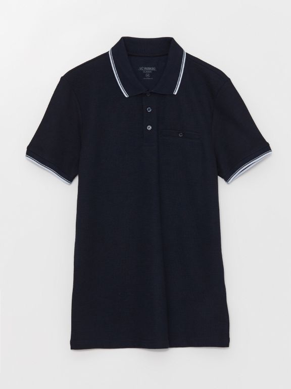 Polo Neck Short Sleeve Men's T-Shirt