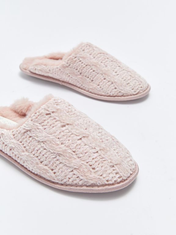 Self Patterned Women's House Slippers