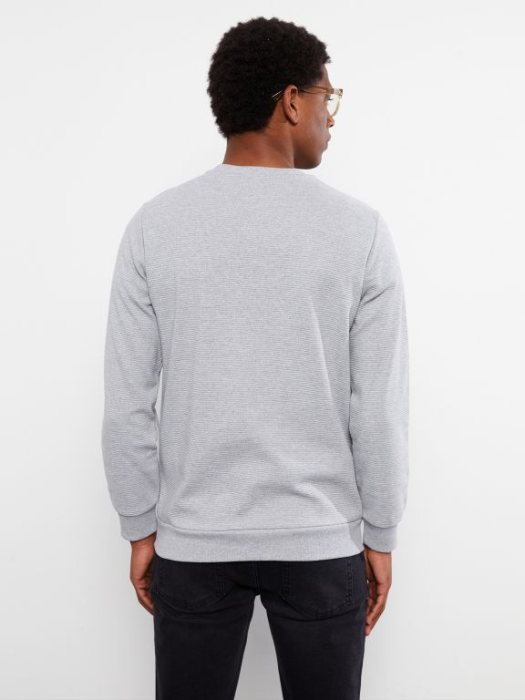Crew Neck Long Sleeve Men's Sweatshirt