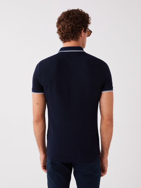 Polo Neck Short Sleeve Men's T-Shirt