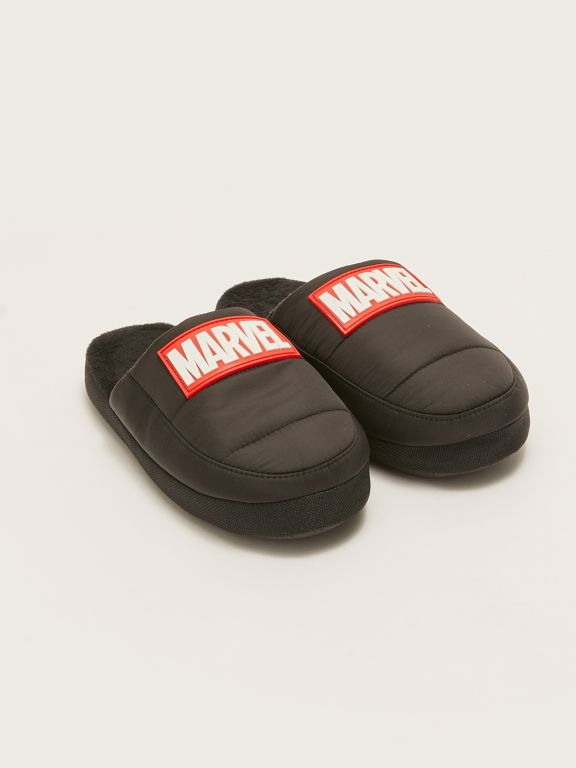 Marvel Licensed Patch Detailed Boy's House Slippers