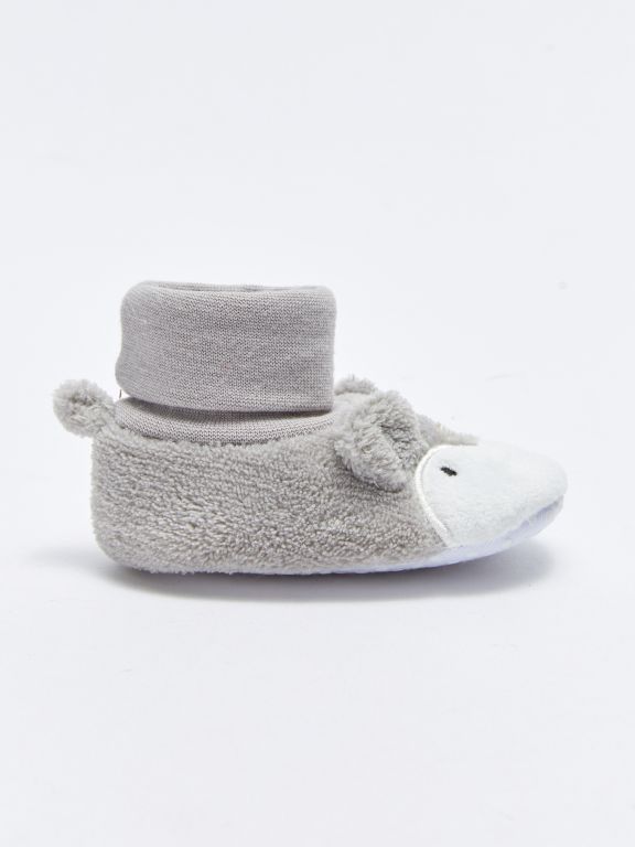 3D Applique Detailed Baby Boy Socks Pre-Toddler Home Boots