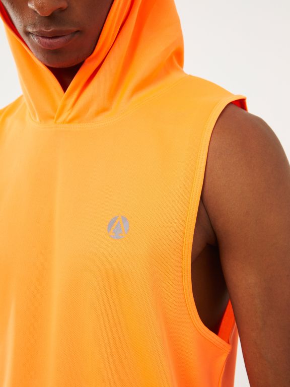 Hoodie Printed Men's Sleeveless T-Shirt